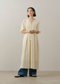 Sara mallika Cotton Jacquard Mirror Embroidery Dress