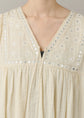 Sara mallika Cotton Jacquard Mirror Embroidery Dress