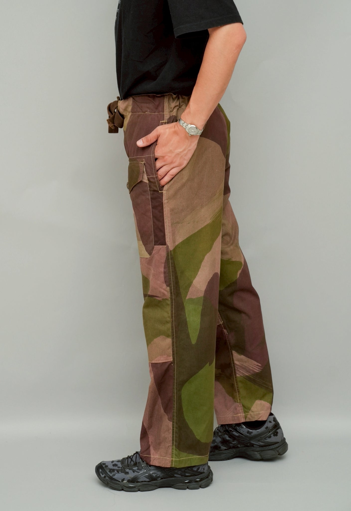 1940's British Army SAS brushstroke camouflage windpoof over