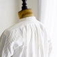 EARLY 20TH CENTURY FRENCH ANTIQUE COLLARLESS STRIPED SHIRT DRESS