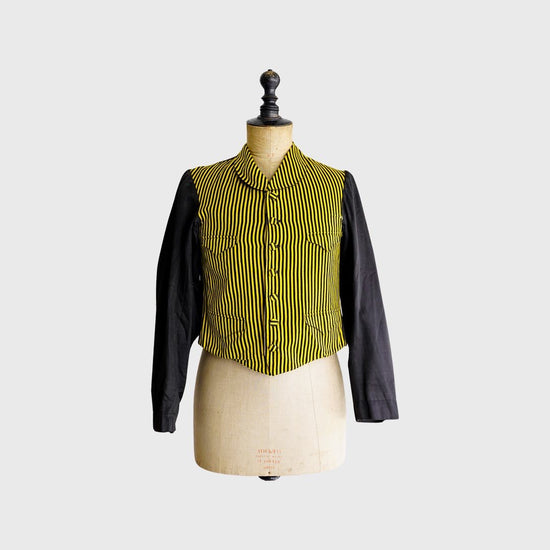 EARLY 20TH CENTURY FRENCH ANTIQUE SERVANT WORK JACKET