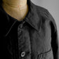 1940~1950’s French Vintage French work black moleskin work jacket