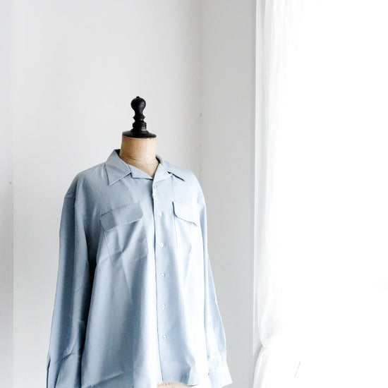 OPEN COLLAR L/S SHIRT