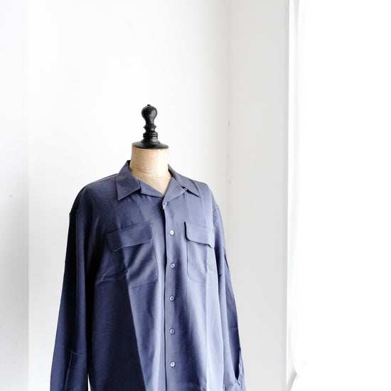 OPEN COLLAR L/S SHIRT