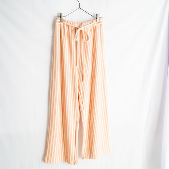 STRIPE FLEECE RELAX PANTS