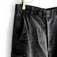 1960’S French Vintage Black moleskin work trousers