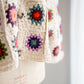 Crochet Cotton Cardigan "Colorful" B