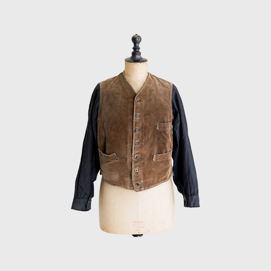 1920’s French Vintage Corduroy & cotton work jacket