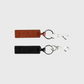 Leather logo key holder
