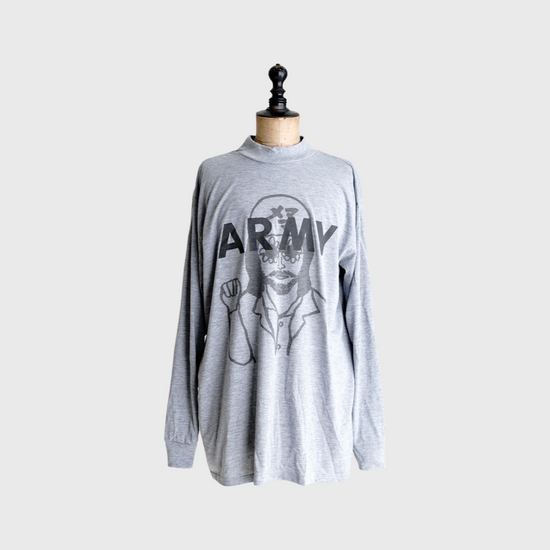 【 MAISON MA MANIEIE × RUI NAKAMURA 】 MEMAMA L/S T-SHIRT BY U.S. ARMY PHYSICAL FITNESS UNIFORM "DEAD STOCK"